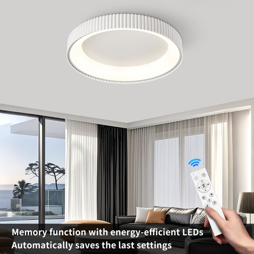 BRILAGI - stmievateľné LED stropné svietidlo FALCON MODERN LED/54W/230V 3000-6000K pr. 60 cm biela + diaľkové ovládanie