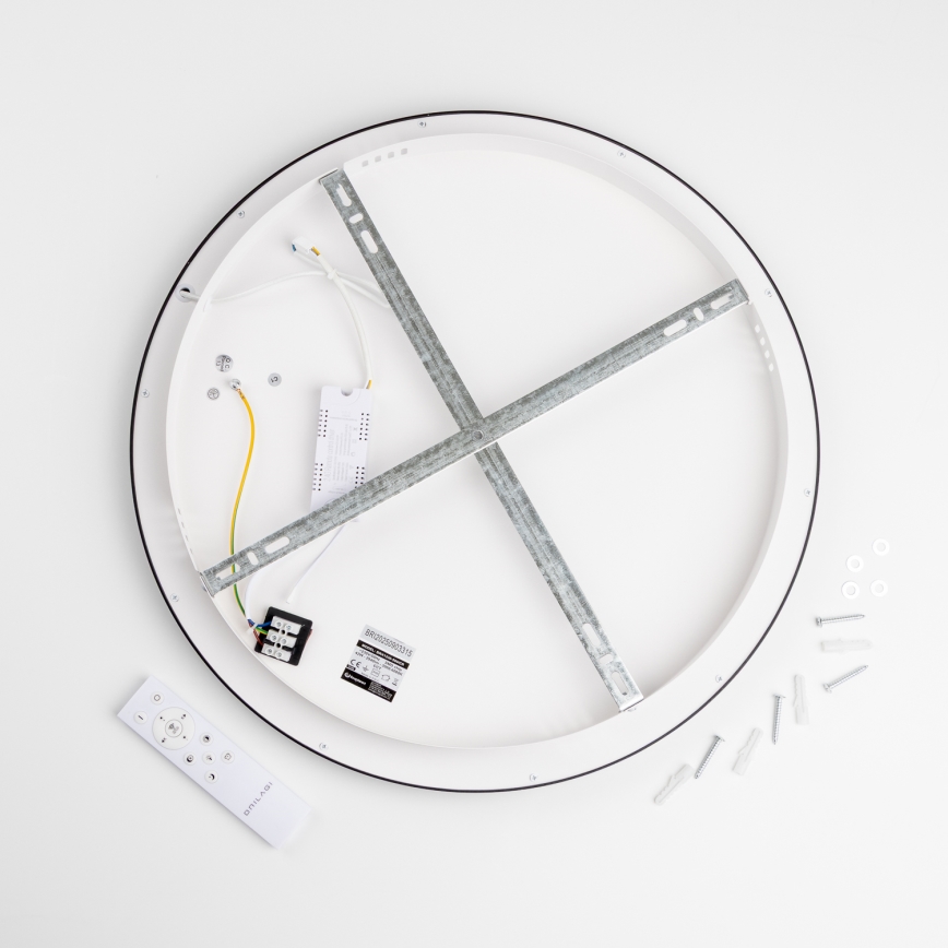 Brilagi - LED Stmievateľné stropné svietidlo FALCON SLIM LED/42W/230V 3000-6500K pr. 50 cm čierna + diaľkové ovládanie