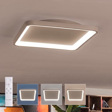 BRILAGI - LED stmievateľné stropné svietidlo FALCON SLIM LED/50W/230V 3000-6500K 50x50 cm béžové + diaľkové ovládanie
