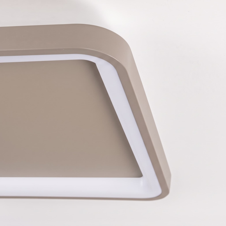 BRILAGI - LED stmievateľné stropné svietidlo FALCON SLIM LED/50W/230V 3000-6500K 50x50 cm béžové + diaľkové ovládanie