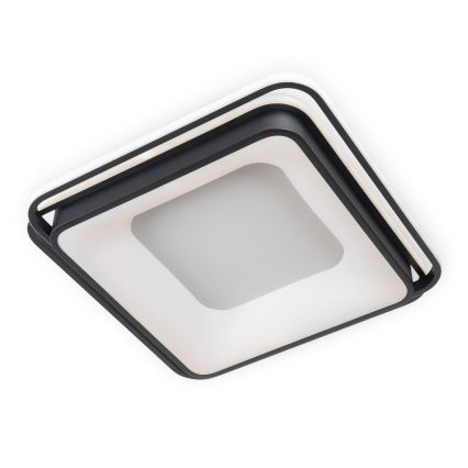 BRILAGI - LED stmievateľné stropné svietidlo FLARE LED/102W/230V 3000-6000K 50x50 cm čierne + diaľkové ovládanie