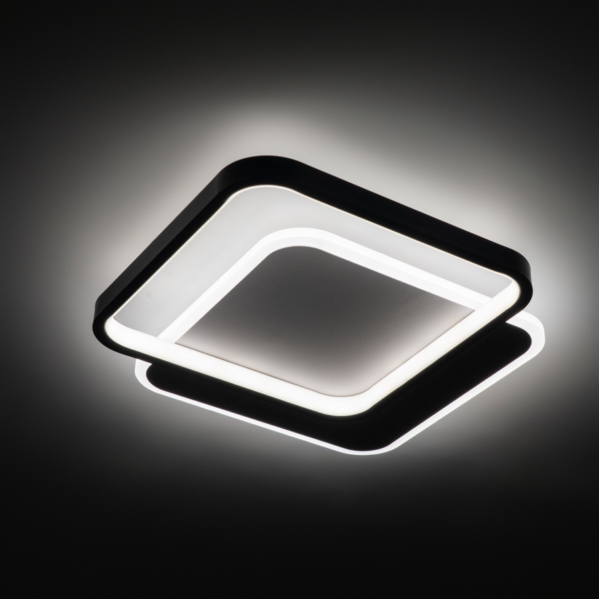 Brilagi - LED stmievateľné stropné svietidlo FLARE LED/43W/230V 3000-6000K 39,5x45 cm biela/čierna + diaľkové ovládanie