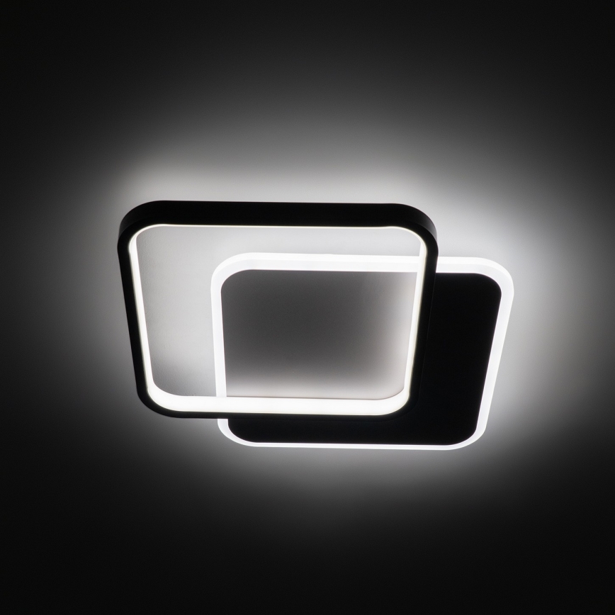 Brilagi - LED stmievateľné stropné svietidlo FLARE LED/43W/230V 3000-6000K 39,5x45 cm biela/čierna + diaľkové ovládanie