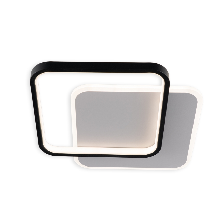 Brilagi - LED stmievateľné stropné svietidlo FLARE LED/43W/230V 3000-6000K 39,5x45 cm biela/čierna + diaľkové ovládanie