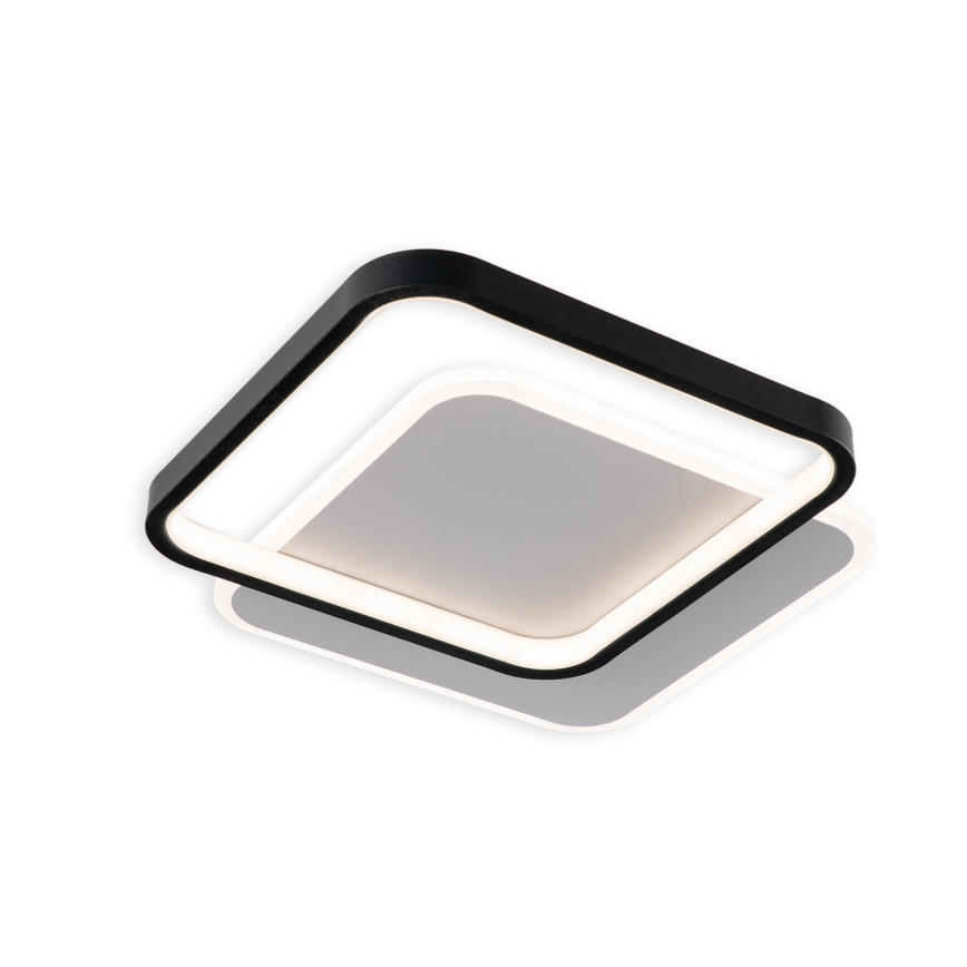 Brilagi - LED stmievateľné stropné svietidlo FLARE LED/43W/230V 3000-6000K 39,5x45 cm biela/čierna + diaľkové ovládanie