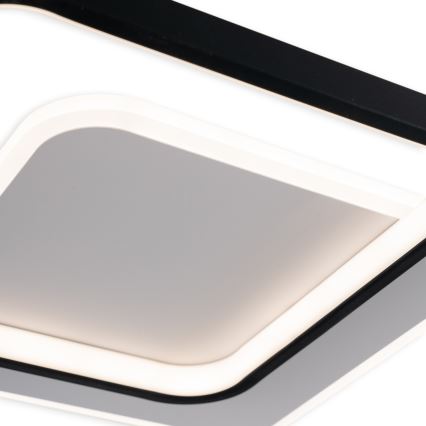 Brilagi - LED stmievateľné stropné svietidlo FLARE LED/43W/230V 3000-6000K 39,5x45 cm biela/čierna + diaľkové ovládanie