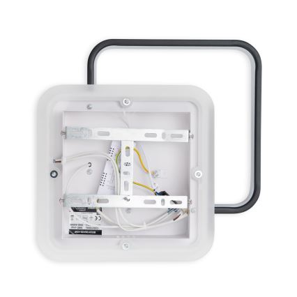 Brilagi - LED stmievateľné stropné svietidlo FLARE LED/43W/230V 3000-6000K 39,5x45 cm biela/čierna + diaľkové ovládanie