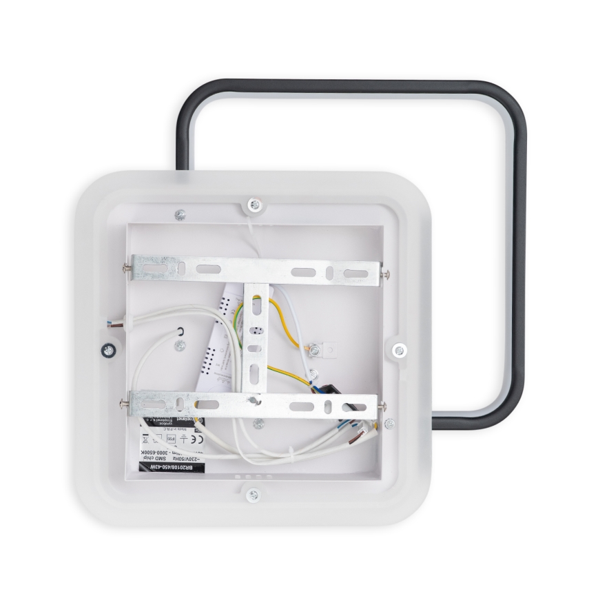 Brilagi - LED stmievateľné stropné svietidlo FLARE LED/43W/230V 3000-6000K 39,5x45 cm biela/čierna + diaľkové ovládanie