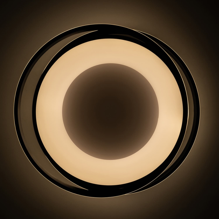 BRILAGI - LED stropné svietidlo FLARE s možnosťou stmievania LED/84W/230V 3000-6000K 47x51 cm čierna + diaľkové ovládanie