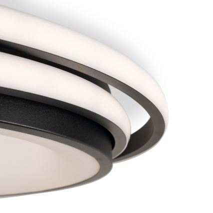 BRILAGI - LED stropné svietidlo FLARE s možnosťou stmievania LED/84W/230V 3000-6000K 47x51 cm čierna + diaľkové ovládanie