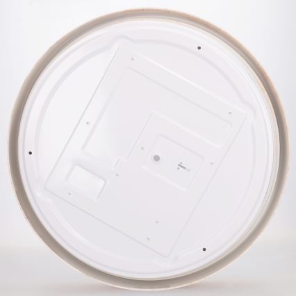 Brilagi - LED stlmiteľné stropné svietidlo FLOCO LED/48W/230V 3000-6500K priemer 40 cm drevený dekor/čierna + diaľkové ovládanie