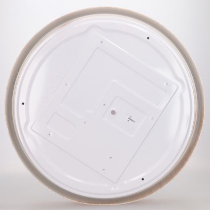 Brilagi - stmievateľné LED stropné svietidlo FLOCO LED/48W/230V, priemer 40 cm, drevený dekor/biela + diaľkové ovládanie