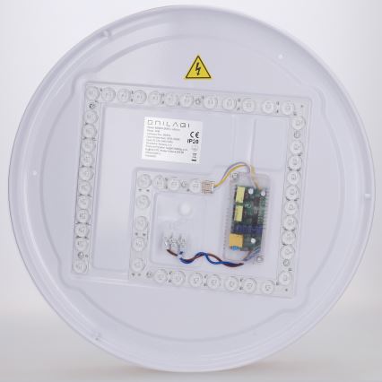 Brilagi - stmievateľné LED stropné svietidlo FLOCO LED/48W/230V, priemer 40 cm, drevený dekor/biela + diaľkové ovládanie