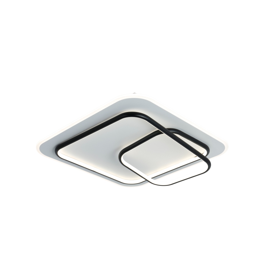 Brilagi - LED Stmievateľné stropné svietidlo IRIS LED/81W/230V 3000-6000K 50x50 cm biela/čierna + diaľkové ovládanie