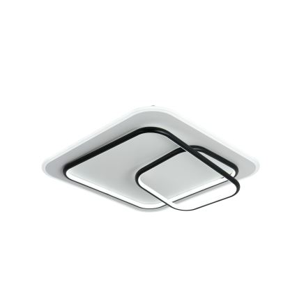 Brilagi - LED Stmievateľné stropné svietidlo IRIS LED/81W/230V 3000-6000K 50x50 cm biela/čierna + diaľkové ovládanie