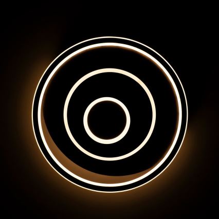 BRILAGI - Stmievateľné LED stropné svietidlo IRIS LED/83W/230V 3000-6000K 46x50 cm čierne + diaľkové ovládanie