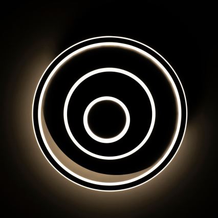 BRILAGI - Stmievateľné LED stropné svietidlo IRIS LED/83W/230V 3000-6000K 46x50 cm čierne + diaľkové ovládanie