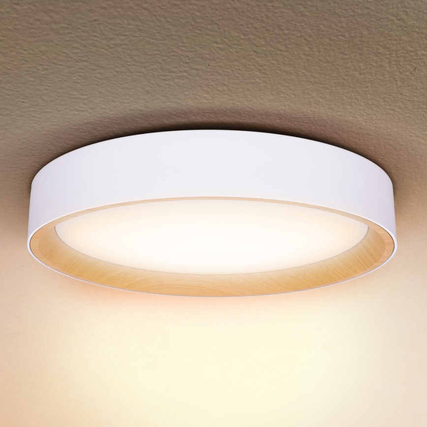 Brilagi - LED Stmievateľné stropné svietidlo LARIOS LED/48W/230V 3000-6500K ø 39 cm biela + diaľkové ovládanie