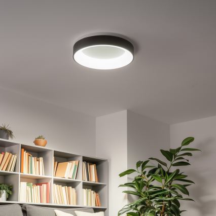 Brilagi - LED Stmievateľné stropné svietidlo FALCON LED/40W/230V 3000-6500K pr. 45 čierna + diaľkové ovládanie