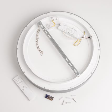 Brilagi - LED stmievateľné stropné svietidlo FALCON LED/40W/230V 3000-6500K, priemer 45 cm, sivé + diaľkové ovládanie