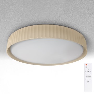 Brilagi - LED Stmievateľné stropné svietidlo LUCIA LED/48W/230V 3000-6500K pr. 41 cm béžová + diaľkové ovládanie