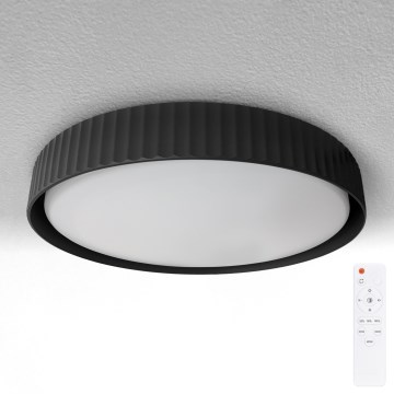Brilagi - LED stmievateľné stropné svietidlo LUCIA LED/48W/230V 3000-6500K pr. 41 cm čierna + diaľkové ovládanie