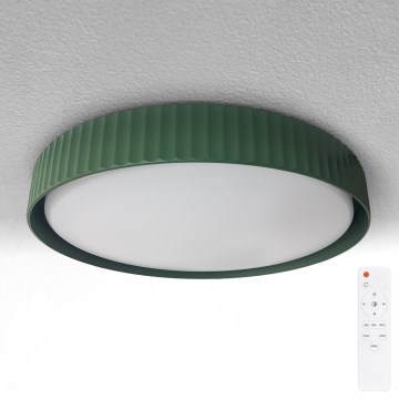 Brilagi - LED stmievateľné stropné svietidlo LUCIA LED/48W/230V 3000-6500K pr. 41 cm zelená + diaľkové ovládanie