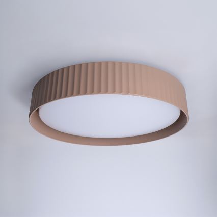 Brilagi - LED stmievateľné stropné svietidlo LUCIA LED/48W/230V 3000-6500K priemer 41 cm hnedá + diaľkové ovládanie