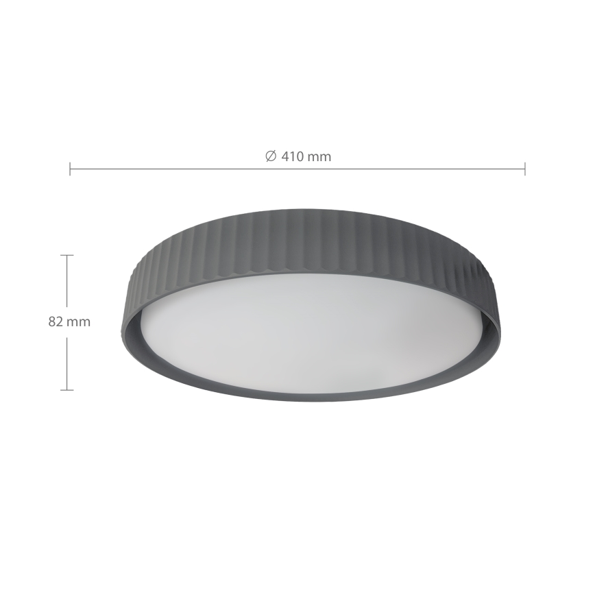 Brilagi - LED Stmievateľné stropné svietidlo LUCIA LED/48W/230V 3000-6500K pr. 41 cm sivé + diaľkové ovládanie