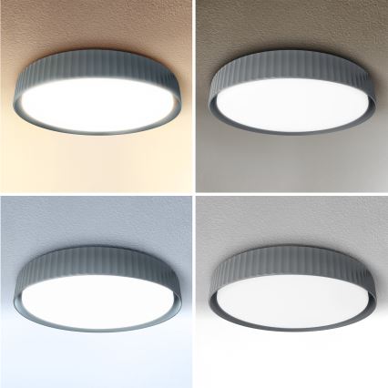 Brilagi - LED stmievateľné stropné svietidlo LUCIA LED/48W/230V 3000-6500K pr. 41 cm sivá + diaľkové ovládanie