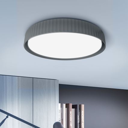 Brilagi - LED stmievateľné stropné svietidlo LUCIA LED/48W/230V 3000-6500K pr. 41 cm sivá + diaľkové ovládanie