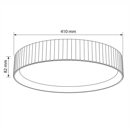 Brilagi - LED stmievateľné stropné svietidlo LUCIA LED/48W/230V 3000-6500K pr. 41 cm taupe + diaľkové ovládanie