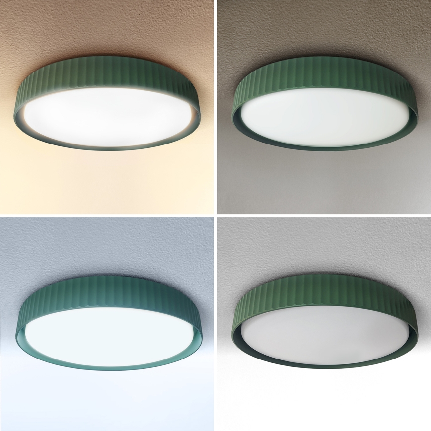 Brilagi - LED stmievateľné stropné svietidlo LUCIA LED/48W/230V 3000-6500K pr. 41 cm zelená + diaľkové ovládanie