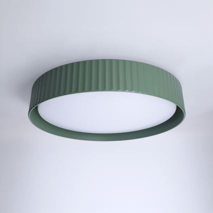 Brilagi - LED stmievateľné stropné svietidlo LUCIA LED/48W/230V 3000-6500K pr. 41 cm zelená + diaľkové ovládanie