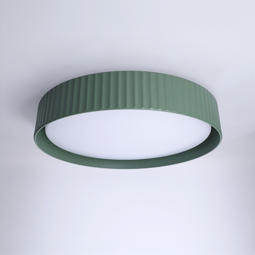 Brilagi - LED stmievateľné stropné svietidlo LUCIA LED/48W/230V 3000-6500K pr. 41 cm zelená + diaľkové ovládanie