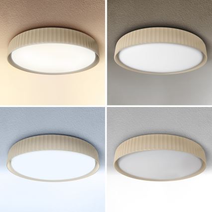 Brilagi - LED Stmievateľné stropné svietidlo LUCIA LED/48W/230V 3000-6500K pr. 41 cm béžové + diaľkové ovládanie
