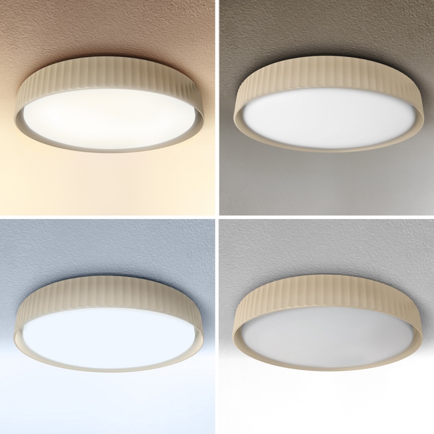 Brilagi - LED Stmievateľné stropné svietidlo LUCIA LED/48W/230V 3000-6500K pr. 41 cm béžové + diaľkové ovládanie