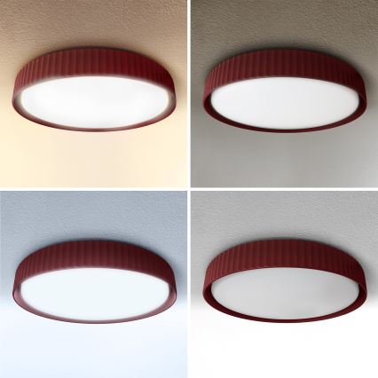 Brilagi - stmievateľné LED stropné svietidlo LUCIA LED/48W/230V 3000-6500K, priemer 41 cm, červené + diaľkové ovládanie
