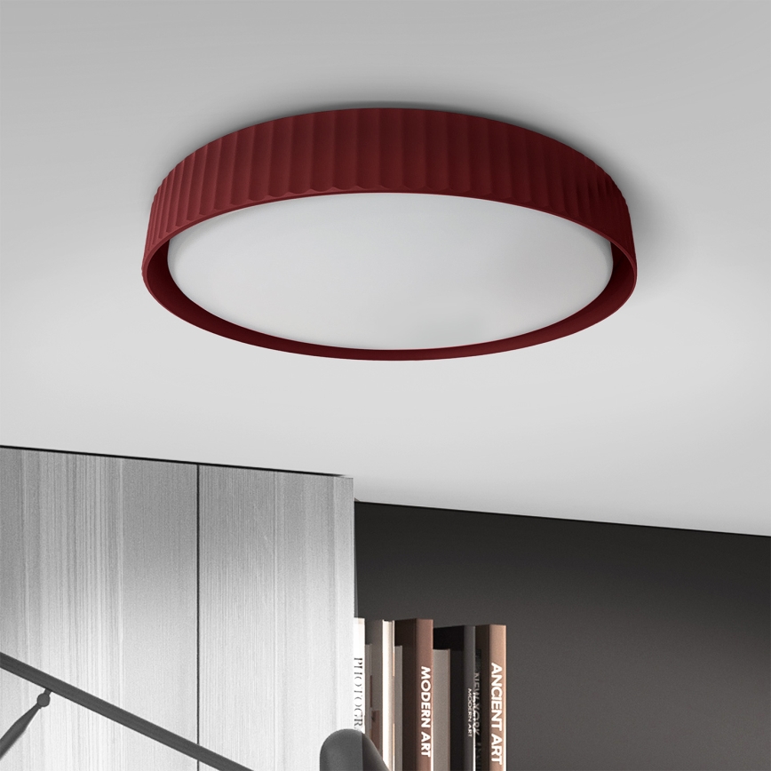 Brilagi - stmievateľné LED stropné svietidlo LUCIA LED/48W/230V 3000-6500K, priemer 41 cm, červené + diaľkové ovládanie