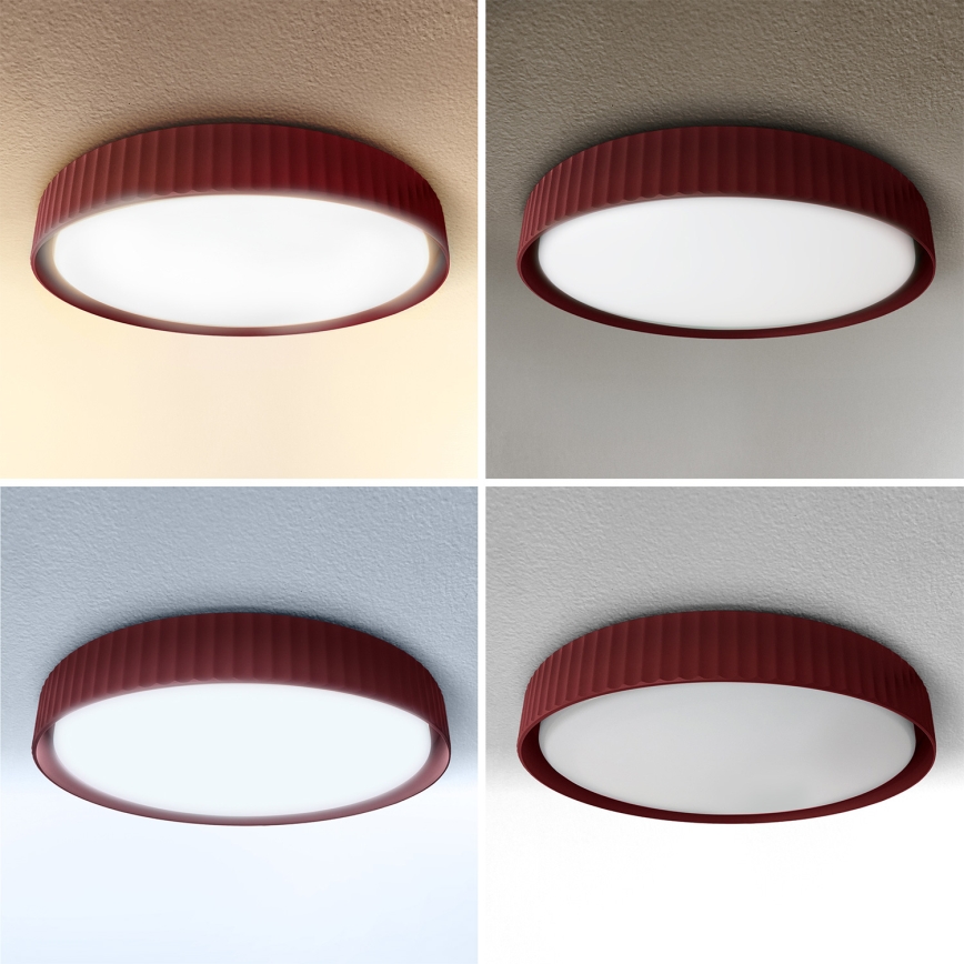 Brilagi - stmievateľné LED stropné svietidlo LUCIA LED/60W/230V 3000-6500K priemer 59 cm červené + diaľkové ovládanie