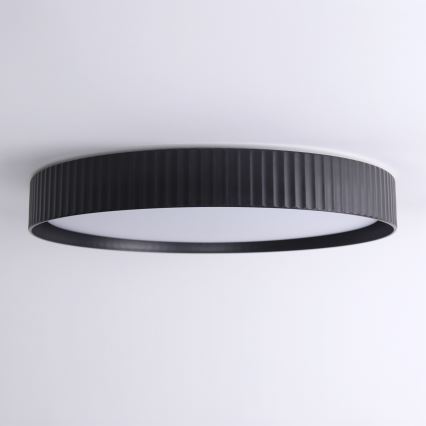 Brilagi - LED stmievateľné stropné svietidlo LUCIA LED/60W/230V 3000-6500K pr. 59 cm čierna + diaľkové ovládanie