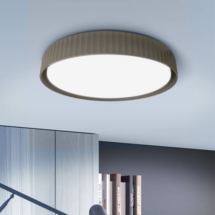 Brilagi - LED stmievateľné stropné svietidlo LUCIA LED/60W/230V 3000-6500K priemer 59 cm taupe + diaľkové ovládanie