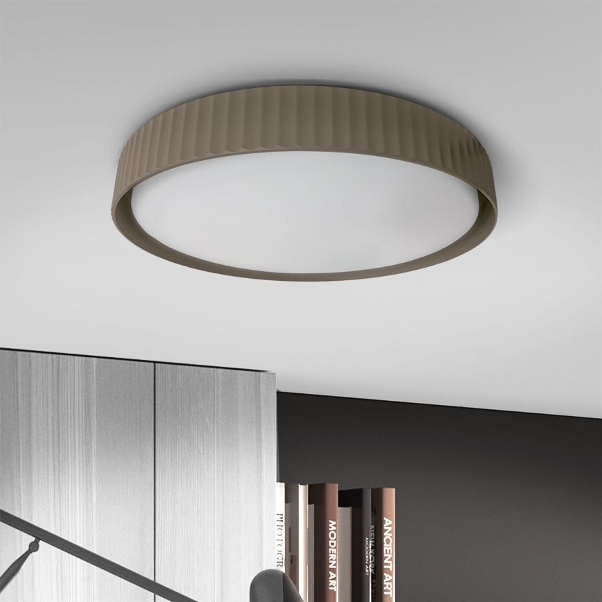 Brilagi - LED stmievateľné stropné svietidlo LUCIA LED/60W/230V 3000-6500K priemer 59 cm taupe + diaľkové ovládanie