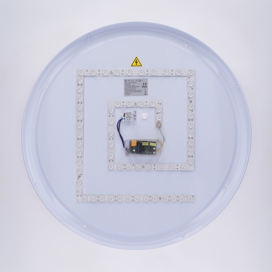 Brilagi - LED stmievateľné stropné svietidlo LUCIA LED/60W/230V 3000-6500K pr. 59 cm béžové + diaľkové ovládanie