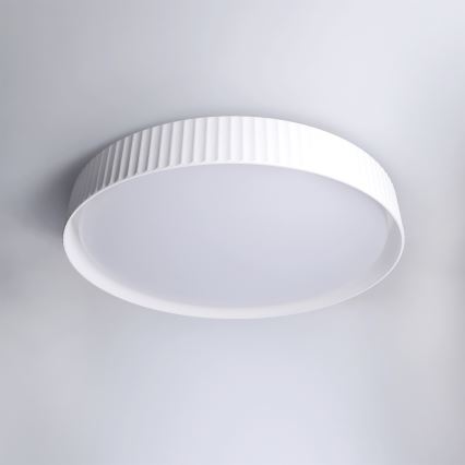 Brilagi - Stmievateľné LED stropné svietidlo LUCIA, 60 W, 230 V, 3000–6500 K, priemer 59 cm, biela – s diaľkovým ovládaním