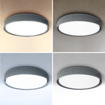 Brilagi - LED stmievateľné stropné svietidlo LUCIA LED/60W/230V 3000-6500K priemer 59 cm sivá + diaľkové ovládanie