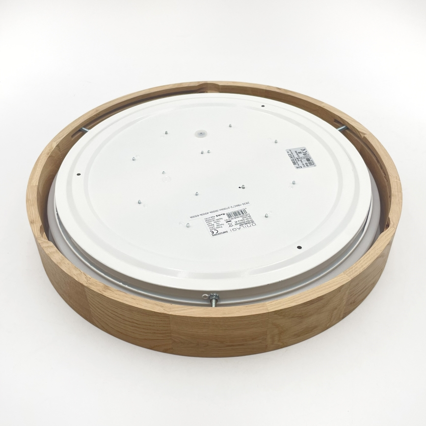 Brilagi - LED Stmievateľné stropné svietidlo MANAROLA REMOTE LED/24W/230V 3000-6500K pr. 41 cm dub + diaľkové ovládanie