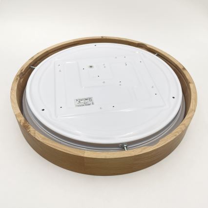 Brilagi - LED stmievateľné stropné svietidlo MANAROLA SMART STARS LED/24W/230V 3000-6000K Wi-Fi Tuya Beacon priemer 41 cm dub + diaľkové ovládanie