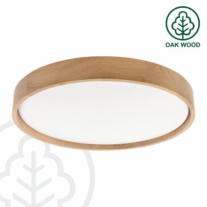 Brilagi - stmievateľné LED stropné svietidlo MANAROLA SMART LED/36W/230V 3000-6000K Wi-Fi Tuya Beacon pr. 51 cm dub + diaľkové ovládanie