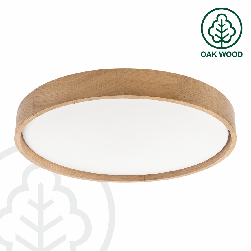 Brilagi - stmievateľné LED stropné svietidlo MANAROLA SMART LED/36W/230V 3000-6000K Wi-Fi Tuya Beacon pr. 51 cm dub + diaľkové ovládanie